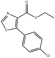 Ethyl 5-(4-chlorophenyl)oxazole-4-carboxylate 구조식 이미지