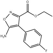 에틸5-아미노-4-(4-플루오로페닐)이속사졸-3-카르복실레이트 구조식 이미지
