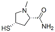 2-Pyrrolidinecarboxamide,4-mercapto-1-methyl-,(2S-cis)-(9CI) Structure