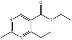 ETHYL-2-METHYL-4-ETHYL-5-PYRIMIDINE CARBOXYLATE Structure