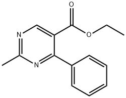 ETHYL-2-METHYL-4-PHENYL-5-PYRIMIDINE CARBOXYLATE Structure