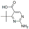 5-Pyrimidinecarboxylic acid, 2-amino-4-(1,1-dimethylethyl)- (9CI) Structure