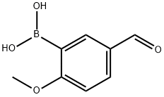 2-Methoxy-5-formylphenylboronic acid 구조식 이미지