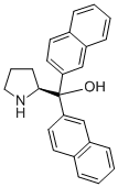 (S)-(-)-ALPHA,ALPHA-DI(2-NAPHTHYL)-2-PYRROLIDINEMETHANOL 구조식 이미지