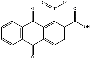 kyselina1-nitroanthrachinon-2-karboxylova 구조식 이미지