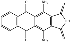 4,11-diamino-1H-naphth[2,3-f]isoindole-1,3,5,10(2H)-tetrone Structure