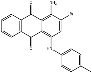 1-amino-2-bromo-4-p-toluidinoanthraquinone  Structure