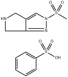 2-(Methylsulfonyl)-2,4,5,6-tetrahydropyrrolo[3,4-c]pyrazole 구조식 이미지