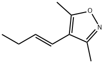 이속사졸,4-(1-부테닐)-3,5-디메틸-,(E)-(9CI) 구조식 이미지