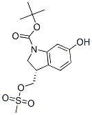 tert-butyl (3S)-6-hydroxy-3-(methylsulfonyloxymethyl)-2,3-dihydroindol e-1-carboxylate Structure