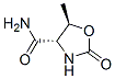 4-Oxazolidinecarboxamide,5-methyl-2-oxo-,(4S-trans)-(9CI) Structure