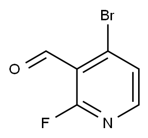 4-Bromo-2-fluoropyridine-3-carboxaldehyde Structure