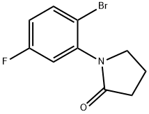 1-(2-Bromo-5-fluorophenyl)pyrrolidin-2-one Structure