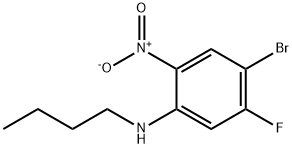 4-Bromo-N-butyl-5-fluoro-2-nitroaniline Structure