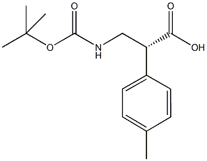 (R)-3-tert-Butoxycarbonylamino-2-p-tolyl-propionic acid Structure