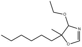 Oxazole, 4-ethoxy-5-hexyl-4,5-dihydro-5-methyl- (9CI) Structure