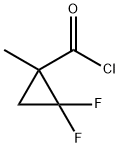 시클로프로판카르보닐클로라이드,2,2-디플루오로-1-메틸-(9CI) 구조식 이미지