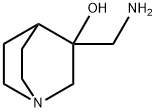 1-Azabicyclo(2,2,2)octan-3-ol-3-aminomethyl Structure