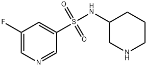 5-fluoro-N-(piperidin-3-yl)pyridine-3-sulfonaMide Structure