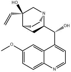 (3R)-Hydroxyquinine 구조식 이미지