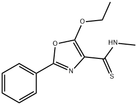 5-ETHOXY-N-METHYL-2-PHENYLOXAZOLE-4-CARBOTHIOAMIDE Structure