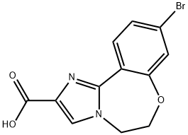 9-bromo-5,6-dihydrobenzo[f]imidazo[1,2-d][1,4]oxazepine-2-carboxylicacid 구조식 이미지