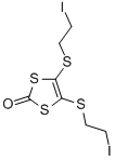 4,5-Bis-(2-iodo-ethylsulfanyl)-[1,3]dithiol-2-one Structure