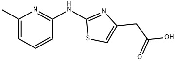 {2-[(6-Methylpyridin-2-yl)amino]-1,3-thiazol-4-yl}acetic acid 구조식 이미지