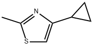 Thiazole,  4-cyclopropyl-2-methyl- Structure