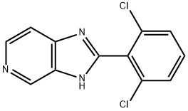 2-(2,6-디클로로페닐)-3H-미다조[4,5-c]피리딘 구조식 이미지