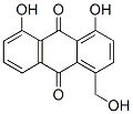 1,8-dihydroxy-4-hydroxymethylanthraquinone 구조식 이미지