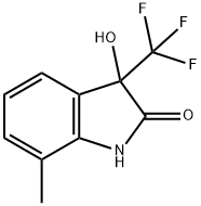 3-HYDROXY-2-OXO-3-TRIFLUOROMETHYL-7-METHYLINDOLINE Structure