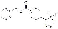 BENZYL 4-(1-AMINO-2,2,2-TRIFLUOROETHYL)PIPERIDINE-1-CARBOXYLATE 구조식 이미지
