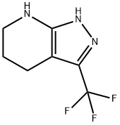 3-(trifluoroMethyl)-1H,4H,5H,6H,7H-pyrazolo[3,4-
b]pyridine Structure