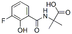 알라닌,N-(3-플루오로-2-하이드록시벤조일)-2-메틸- 구조식 이미지