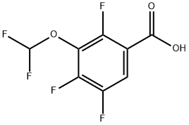 3-(Difluoromethoxy)-2,4,5-trifluorobenzoic acid Structure