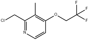 2-클로로메틸-3-메틸-4-(2,2,2-트리플루오로에톡시)피리딘 구조식 이미지