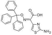 (Z)-2-(2-아미노티아졸-4-일-)-2-트리틸옥시이미노아세트산 구조식 이미지