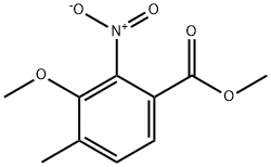 메틸3-메톡시-4-메틸-2-니트로벤조에이트 구조식 이미지