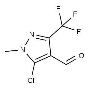 5-CHLORO-1-METHYL-3-(TRIFLUOROMETHYL)PYRAZOLE-4-CARBOXALDEHYDE 구조식 이미지