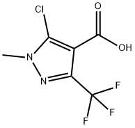 5-CHLORO-1-METHYL-3-(TRIFLUOROMETHYL)-1H-PYRAZOLE-4-CARBOXYLIC ACID 구조식 이미지