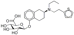 (S)-5,6,7,8-Tetrahydro-6-[propyl[2-(2-thienyl)ethyl]aMino]-1-naphthalenyl β-D-Glucopyranosiduronic Acid 구조식 이미지