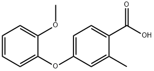 Benzoic acid, 4-(2-methoxyphenoxy)-2-methyl- Structure