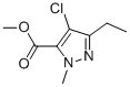 METHYL 1-METHYL-3-ETHYL-4-CHLORO-5-PYRAZOLECARBOXYLATE Structure