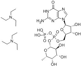 GDP-BETA-L-FUCOSE BIS(TRIETHYLAMMONIUM) SALT Structure