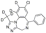 Xanax-d5 Structure