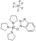 Benzotriazole-1-yl-oxytripyrrolidinophosphonium hexafluorophosphate 구조식 이미지