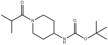 tert-부틸N-[1-(2-메틸프로파노일)피페리딘-4-일]카르바메이트 구조식 이미지