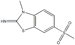 3-Methyl-6-(methylsulfonyl)benzo[d]thiazol-2(3H)-imine 구조식 이미지