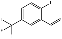 4-Fluoro-3-vinylbenzotrifluoride, 2-Ethenyl-1-fluoro-4-(trifluoromethyl)benzene 구조식 이미지